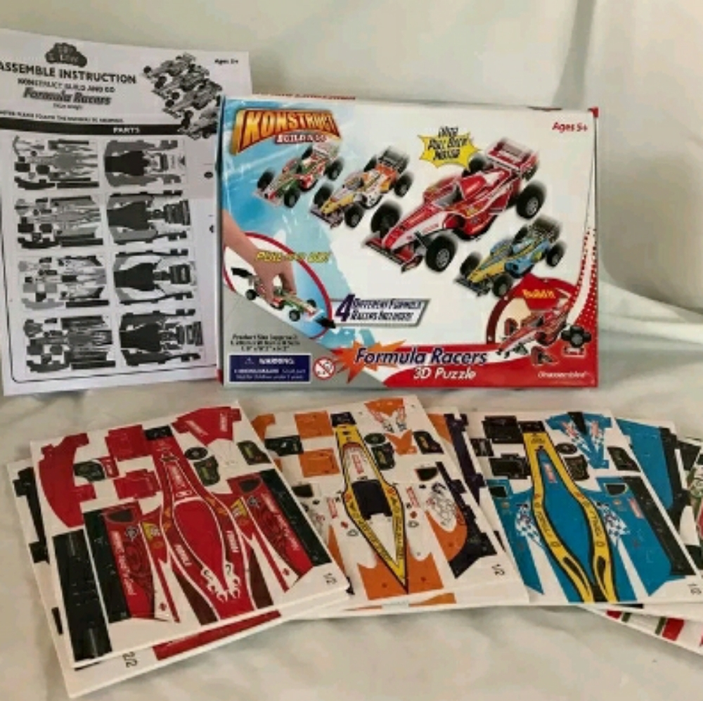 Vintage Formula Racers 3D Puzzle - Picture 2 of 5